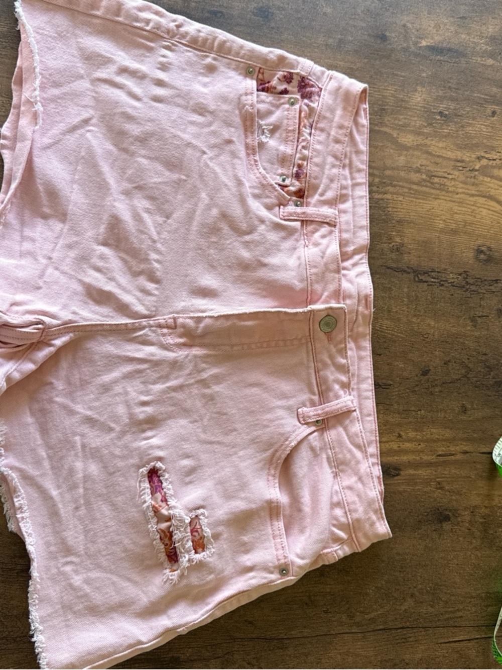 Pink Women's Denim Jean Shorts